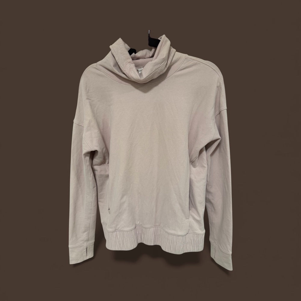 lululemon athletica Women's Light Pink Cowl Neck Sweater